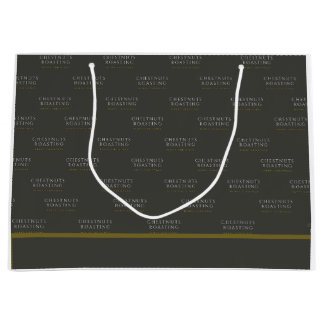 Weihnachtsgeschenktasche - Kastanien Rösten Große Geschenktüte