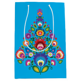 Weihnachtsgeschenktasche mit individueller Nachric Mittlere Geschenktüte