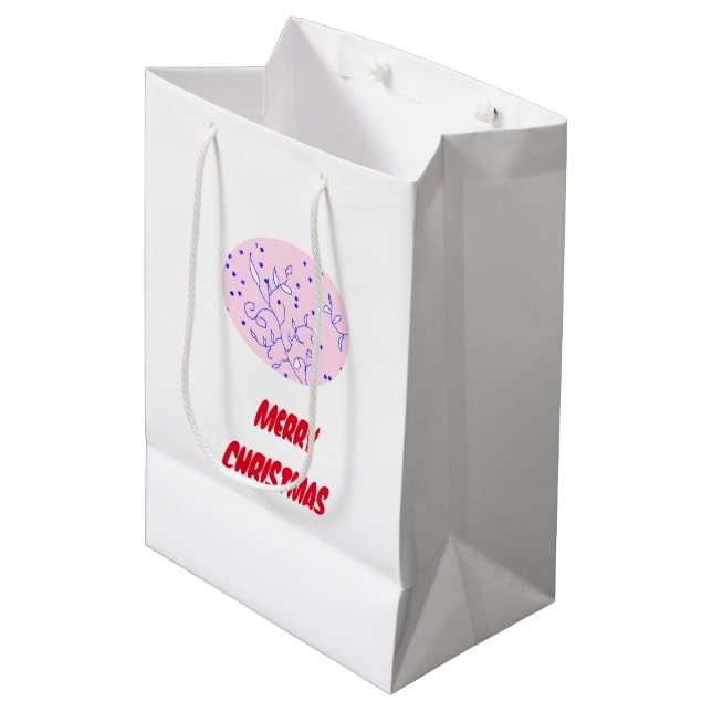 Weihnachtsgeschenktasche Mittlere Geschenktüte (Vorderseite Schrägansicht)