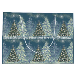 Weihnachtsgeschenktasche Winter Wonderland Große Geschenktüte