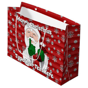Weihnachtsgeschenktaschen Custom Weihnachtsfeierta Große Geschenktüte