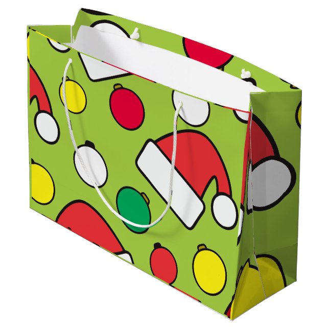 Weihnachtsgeschenktüte Große Geschenktüte (Rückseite Schrägansicht)