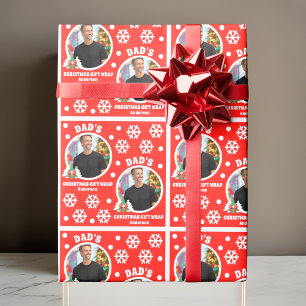 Weihnachtsgeschenkwrake des personalisierten Vater Geschenkpapier