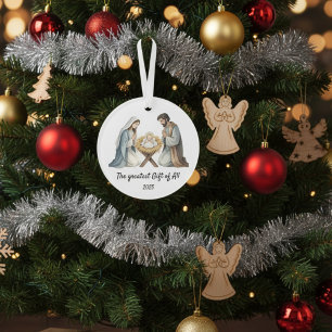 Weihnachtsgeschichte Christi Geburt Ornament