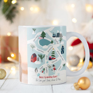 Weihnachtsgeschichte mit Illustrationen Kaffeetasse