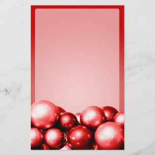 Weihnachtsgeschichten Rote Ornamente Briefpapier