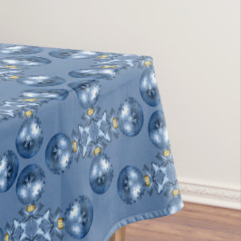 Weihnachtsgeschmack Blau Elegante Holidays Tischdecke