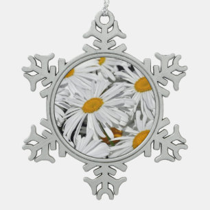Weihnachtsgeschmack der Hübschen weißen Tageszeitu Schneeflocken Zinn-Ornament