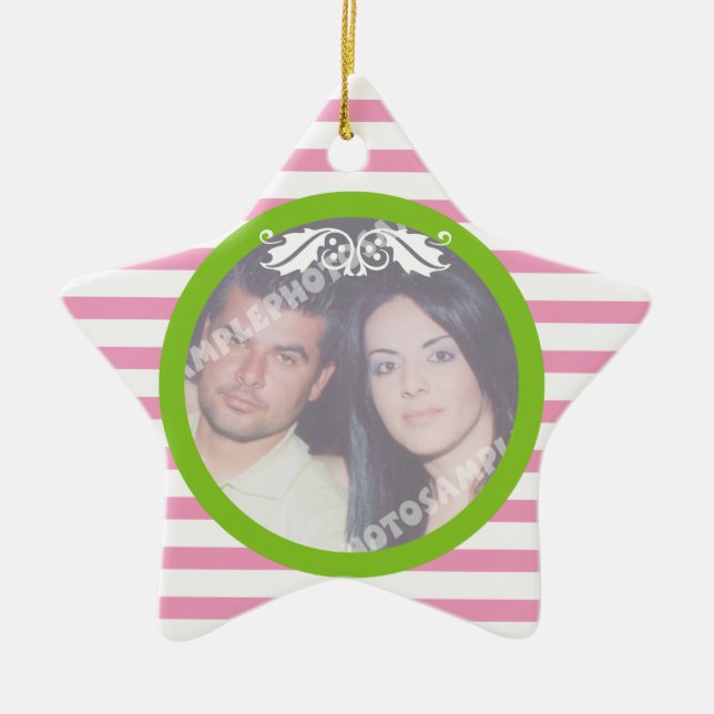 Weihnachtsgeschmack des Ehepaares - 1. Foto Keramikornament (Vorne)