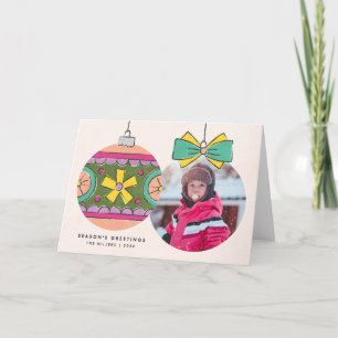 Weihnachtsgeschmack Grußkarte - Orange