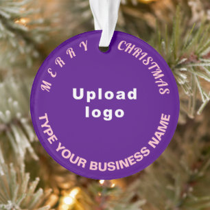 Weihnachtsgeschmack Lila Circle Acronylic Ornament