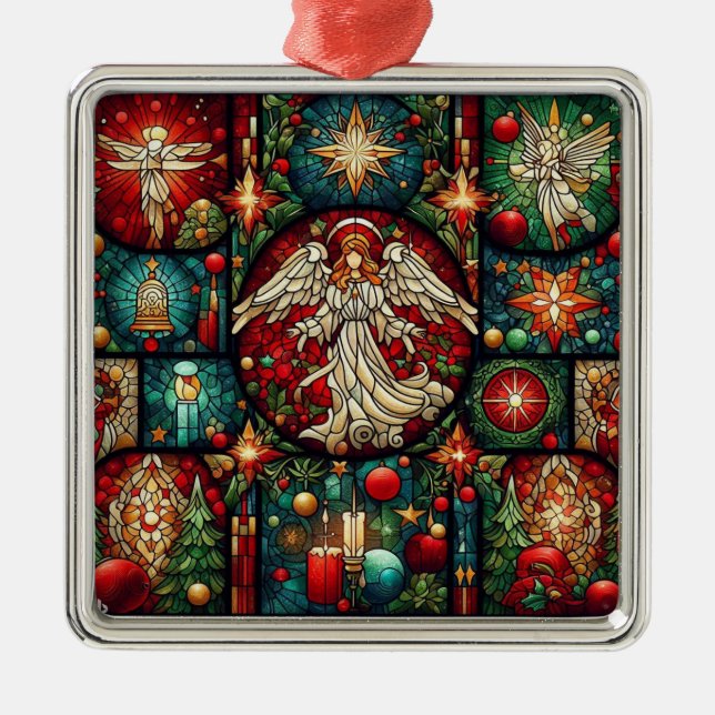 Weihnachtsgeschmuck Ornament Aus Metall (Vorne)