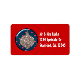 Weihnachtsgeschmuckmarke Adressaufkleber