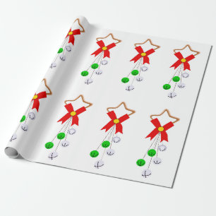 Weihnachtsgeschmuckpapier, grün und silber geschenkpapier