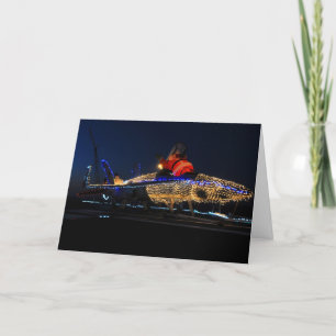 Weihnachtsgeschoss der Marine Feiertagskarte