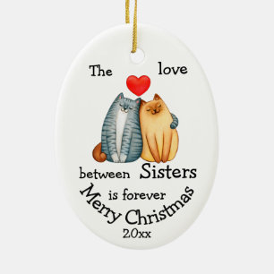 Weihnachtsgeschwister Keramik Ornam Ornament
