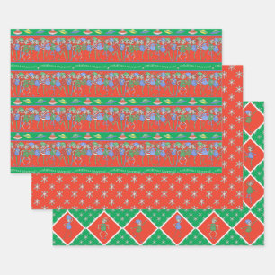 Weihnachtsgestein für Außerirdischen Geschenkpapier Set