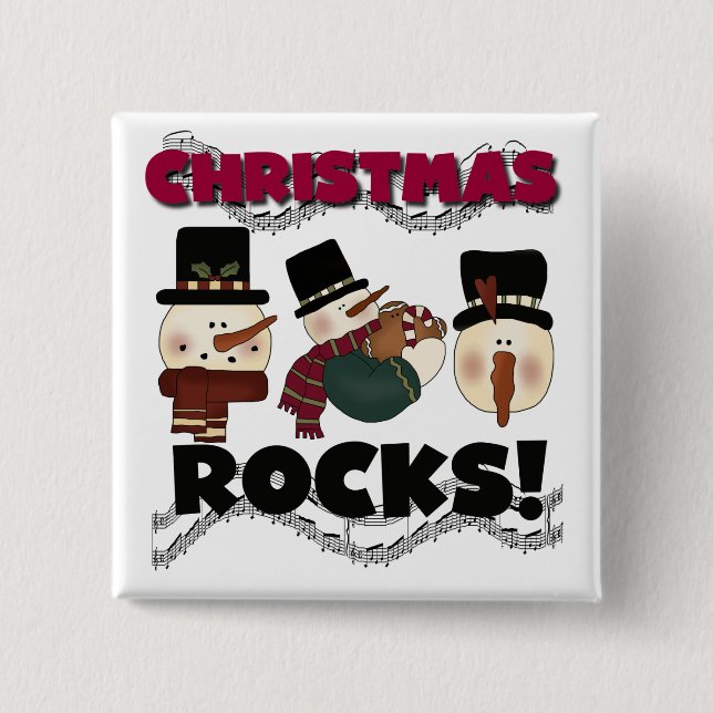 Weihnachtsgesteine - T - Shirt und Geschenke Button (Vorderseite)