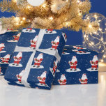 Weihnachtsgetränkepapier Geschenkpapier<br><div class="desc">Santa Drinking Bubble Tee</div>