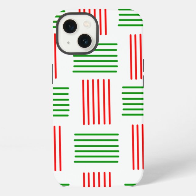 Weihnachtsgewebe  iPhone hülle (Rückseite)