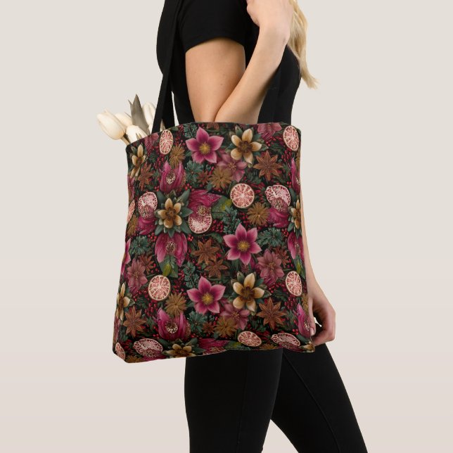 Weihnachtsgewürz & Florales Botanisches Muster (Von Nahem)