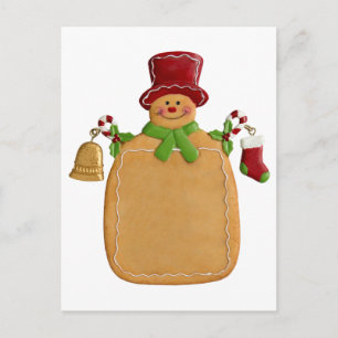 Weihnachtsginger Brot Mann Postkarte