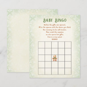 Weihnachtsgingerbrot Baby Shower Game Baby Bingo