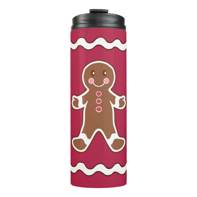 Weihnachtsgingerbrot Boy Coffee Tumbler Tasse (Vorderseite)