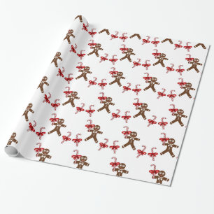 Weihnachtsgingerbrot Candy Geschenkpapier