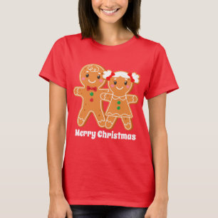 Weihnachtsgingerbrot hinzufügen T-Shirt