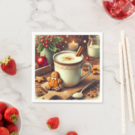 Weihnachtsgingerbrot Hot Milk Decoupage Serviette