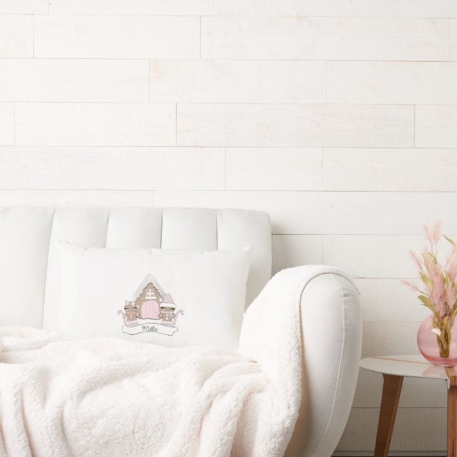 Weihnachtsgingerbrot-Kissen Lendenkissen (Liege)