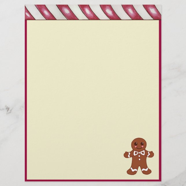 Weihnachtsgingerbrot Letterhead (Vorderseite)