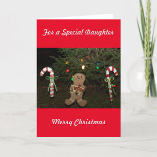 Weihnachtsgingerbrot Man Card Feiertagskarte