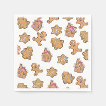 Weihnachtsgingerbrot Mann Party Paper Napkin
