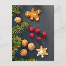Weihnachtsgingerbrot Postkarte