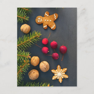 Weihnachtsgingerbrot Postkarte