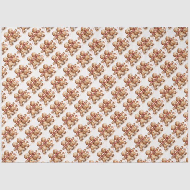 Weihnachtsgingerbrot Seidenpapier (Vorderseite)
