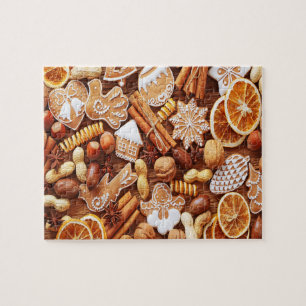 Weihnachtsgingerbrot & Süßigkeiten Jigsaw Puzzle