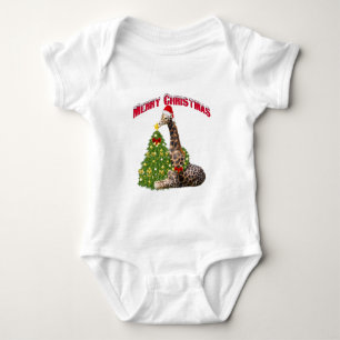 WeihnachtsGiraffe Baby Strampler