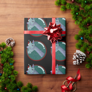 WeihnachtsGiraffe Geschenkpapier
