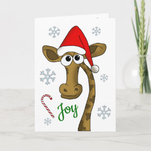 Weihnachtsgiraffe Karte