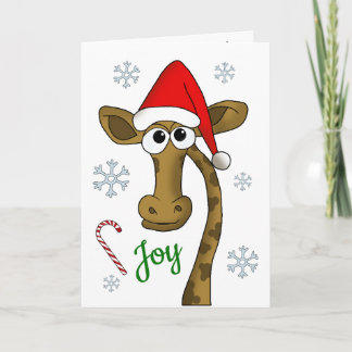 Weihnachtsgiraffe Karte