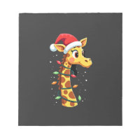 Weihnachtsgiraffe Santa Hut Lichter Giraffe Männer