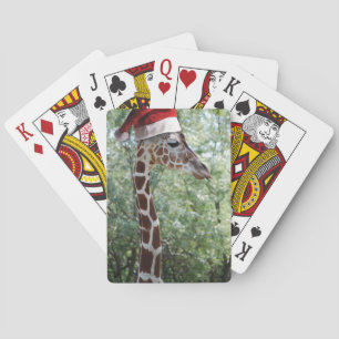 WeihnachtsGiraffen Spielkarten