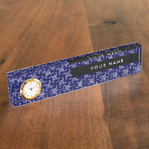 Weihnachtsgirlande, Blau, Ihr Name, Personalisiere Namensplakette