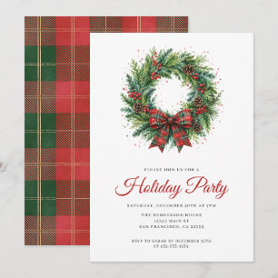 Weihnachtsgirlande Festive Party Einladung