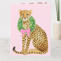 Weihnachtsgirlande Leopard