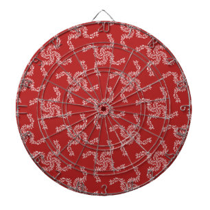 Weihnachtsgirlande Rot, Weihnachtsdekoration, Xmas Dartscheibe