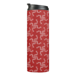 Weihnachtsgirlande Rot, Weihnachtsdekoration, Xmas Thermosbecher